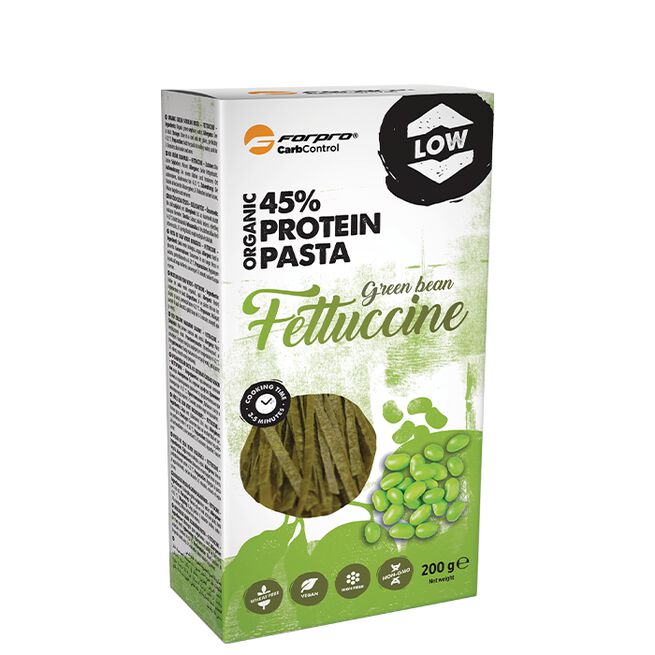 Protein Pasta Fettuccine Gröna Sojabönor 200 g Protein Pasta Fettuccine Grønne Soyabønner 200 g