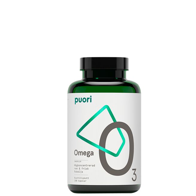 O3 Omega-3 180 kapslar Puori Omega-3 180 kapsler Sitron Citron