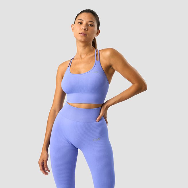 Ribbed Define Seamless Sports Bra, Dark Lavender Ribbed Define Seamless Sports Bra, Dark Lavender