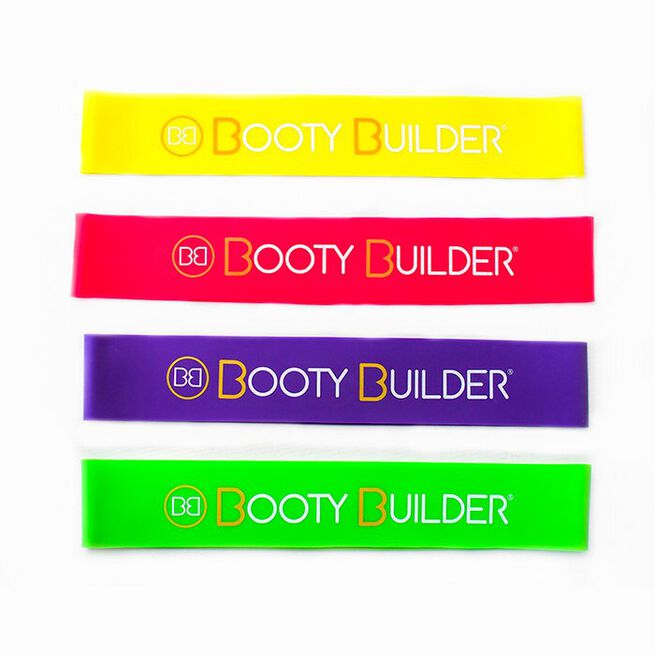 Booty Builder Mini Bands, Pink, 4-Pack  Booty Builder Minibands Rosa 4-Pakk