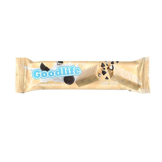 Goodlife Low Sugar, 50 g, Cookies & Cream Proteinbar Low Sugar 50 g Cookies & Cream