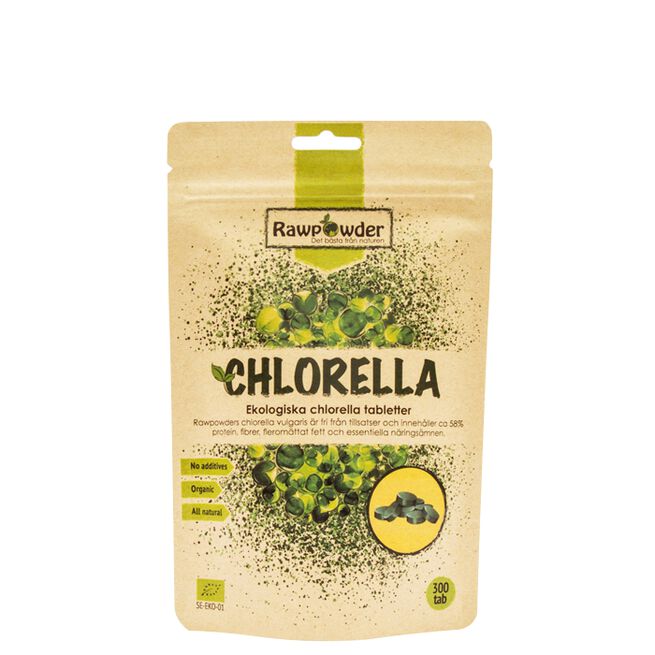Chlorella Tabletter ØKO, 300 st Økologiske Chlorella Tabletter 300 st