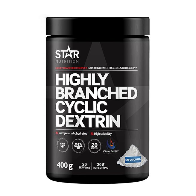 Highly Branched Cyclic Dextrin, 400g Highly Branched Cyclic Dextrin Maltodextrin uten smakstilsetning 400 g
