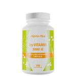 D3-vitamin 3000 IE + K2, 180 kapslar