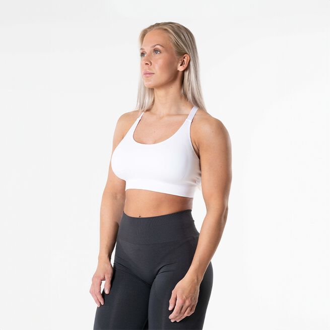 Relode Prime Scrunch Top, Vit, XS Prime Scrunch Sports-bh Hvit