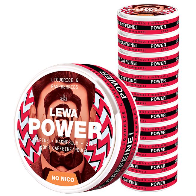 10 x LEWA Functional NoNico POWER Liquorice/Raspberries 10 x LEWA Functional NoNic0 POWER Liquorice/Raspberries