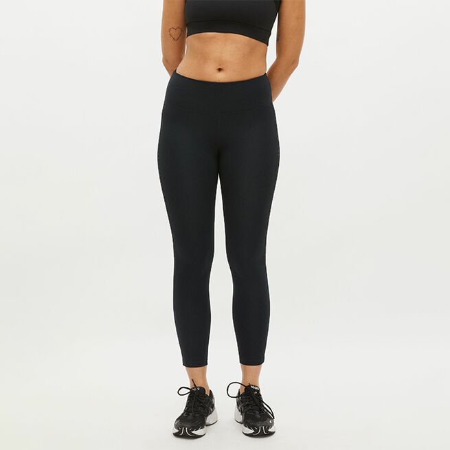 Kay High Waist Tights, Black/Black, M Kay High Waist Tights, Black/Black