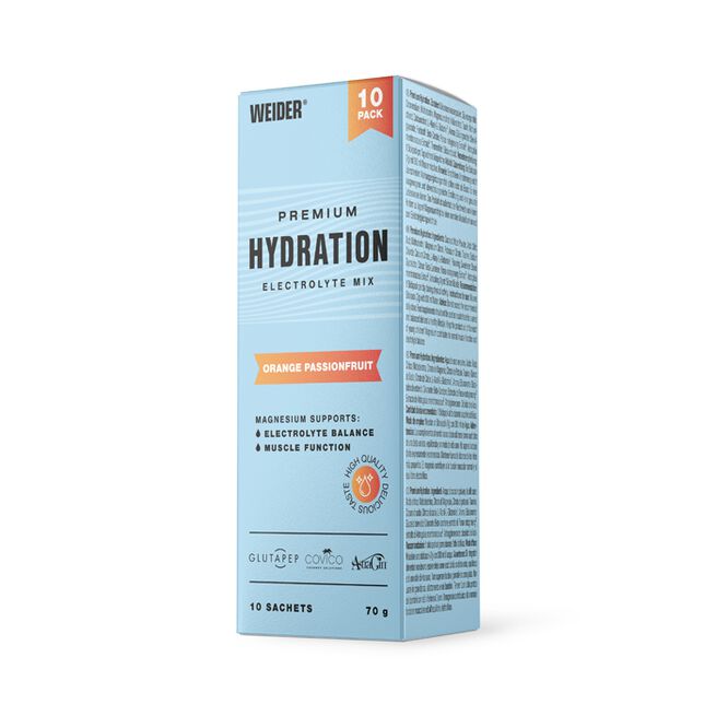 Premium Hydration Sticks Orange/Passion Fruit 10 sticks x 7g Premium Hydration Sticks 10 sticks x 7g Orange/Passion Fruit