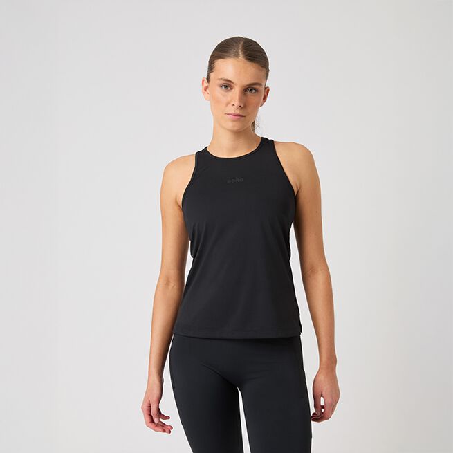Borg Racerback Tank Top, Black Beauty, L Racerback Singlet Svart