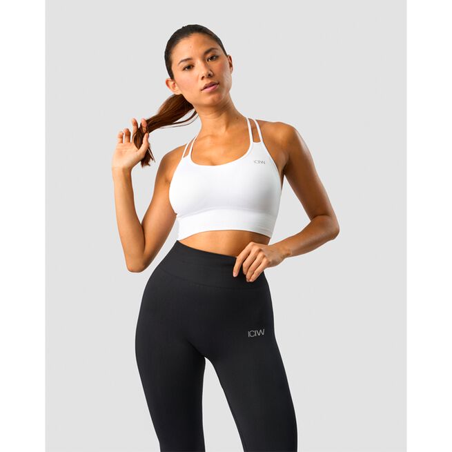 Define Seamless Sports Bra, White, M Define Seamless Sports Bra Hvit