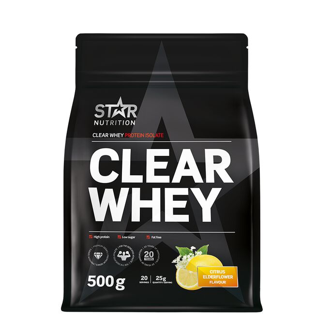 Clear Whey 500g, Citrus Elderflower Clear Whey Myseprotein 500 g Citrus Elderflower