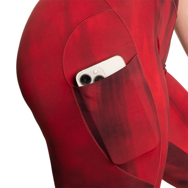 High Waist Leggings, Chili Red Grunge, XS  High Waist Leggings, Chili Red Grunge