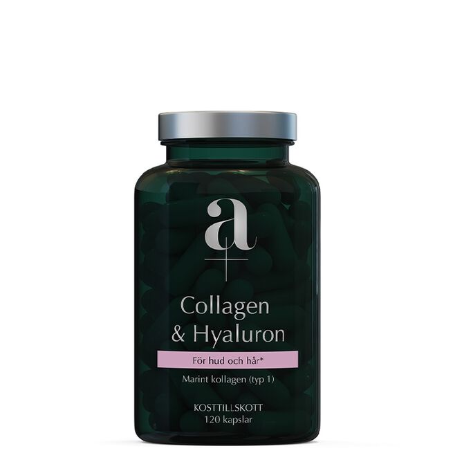 Collagen & Hyaluron 120 kapslar Marint Kollagen & Hyaluron 120 kapsler