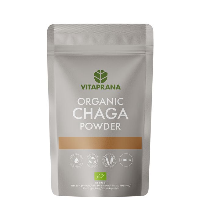 Organic Chaga Powder, 100g Økologisk Chagapulver 100 g