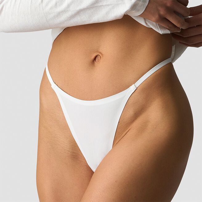 Invisible Tanga Thong 3-pack, White, L Invisible Tanga Truse 3-pakk Hvit