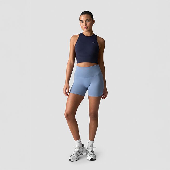 Define Seamless Pocket Shorts, Metal Blue, L  Define Sømløse Shorts Blå