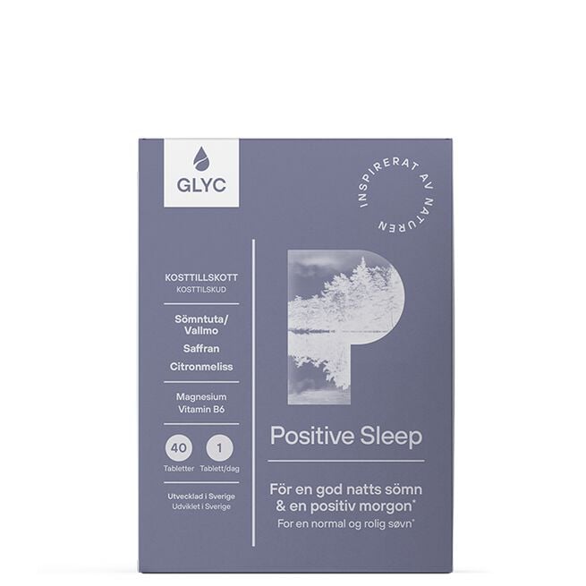 Glyc Positive Sleep 40 tabletter Glyc Positive Sleep 40 tabletter