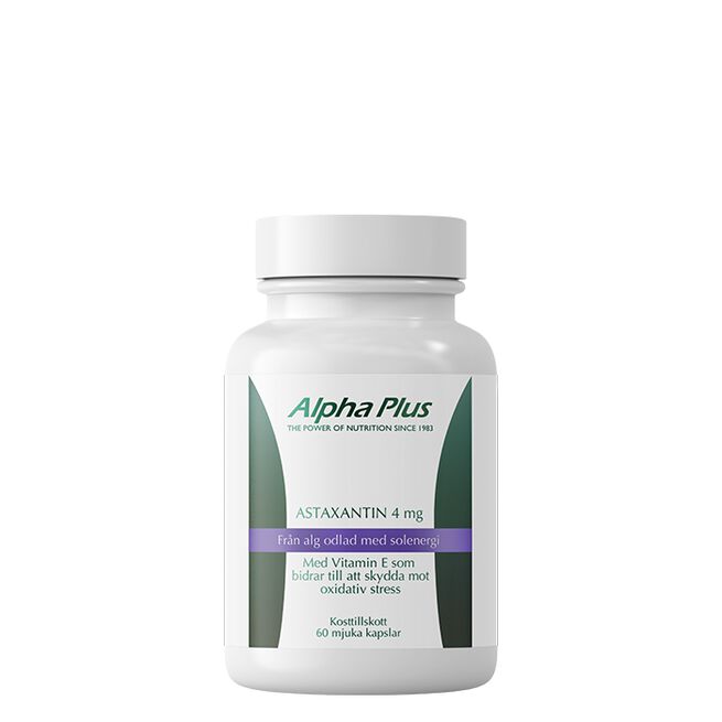 Astaxantin 4mg 60 Mjuka Kapslar Astaxantin 4mg 60 Myke kapsler