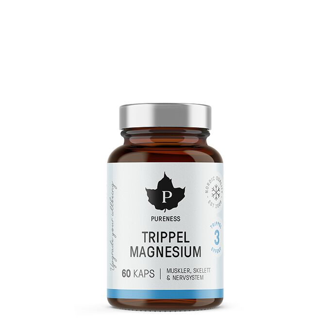 Pureness Trippel Magnesium, 60 kapslar Trippel Magnesium, 60 kapsler