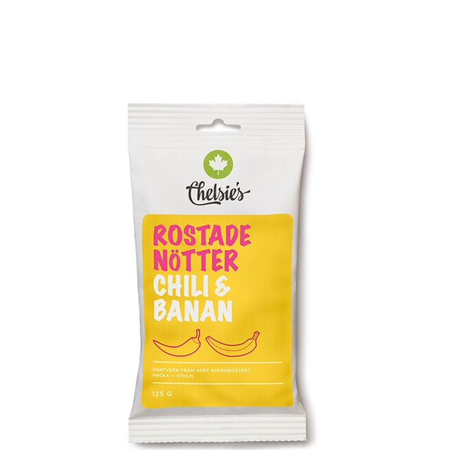 Rostade Nötter Chili Och Banan 125 g Ristede Nøtter Chili og Banan 125 g