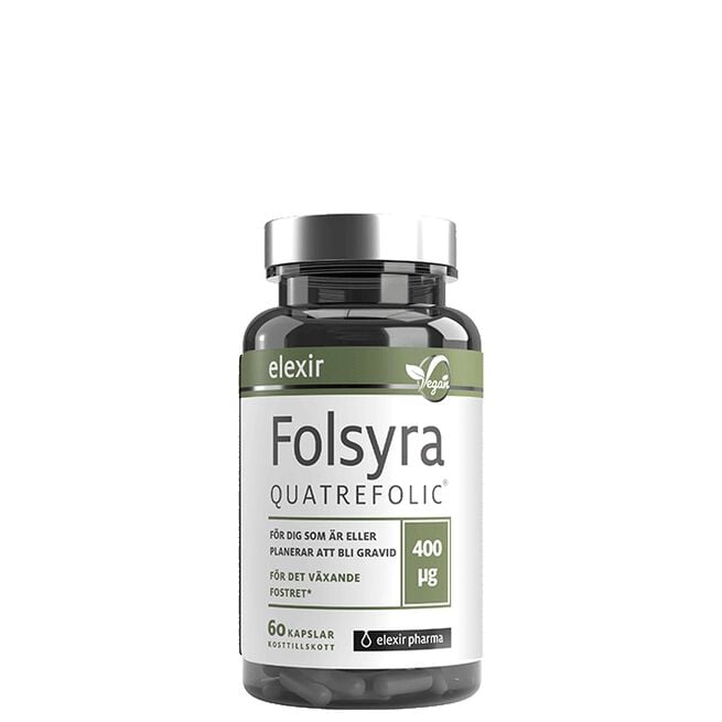 Folsyra 60 kapslar  Folsyre 60 kapsler