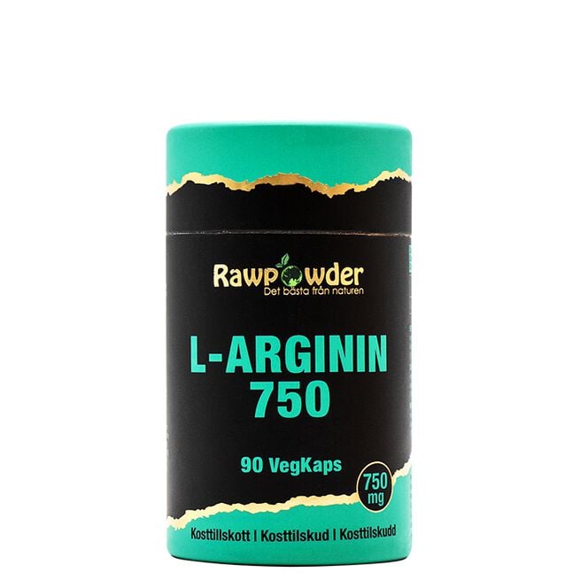 Rawpowder L-Arginin 750 mg 90 kapslar L-arginin 750 mg 90 kapsler