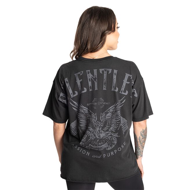 Better Bodies Relentless Oversize Tee, Washed Black Relentless Oversize T-skjorte Svart