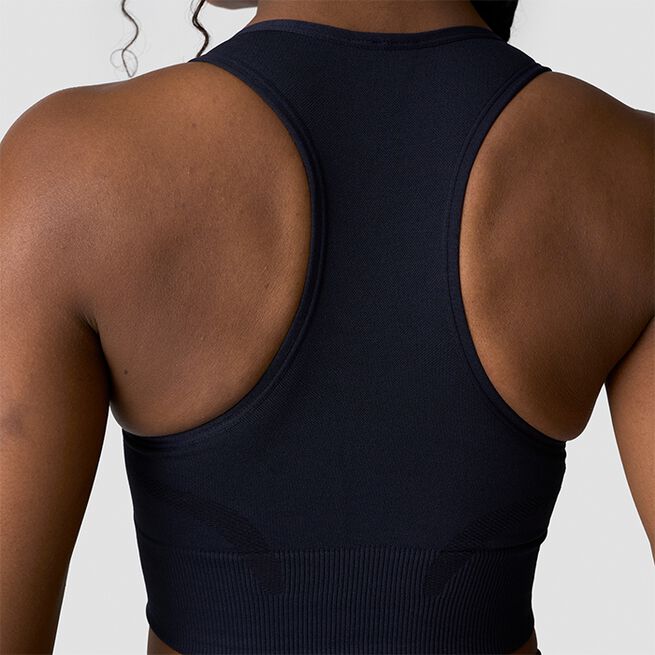 Divine Seamless Sports Bra, Navy, M  Seamless sports-bh Marineblå