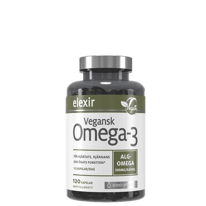 Vegansk Omega-3 120 kapslar Vegansk Omega-3 120 kapsler