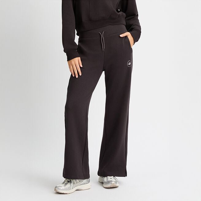 Soft Sweat Wide Pants,Obsidian Black, L Sweat Vide Bukser Svart