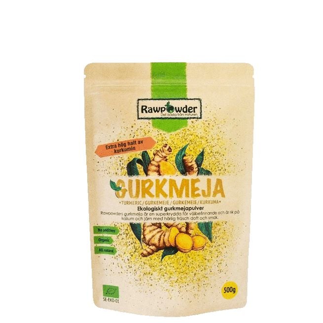 Rawpowder Ekologisk Gurkmeja Pulver, 500 g Økologisk Gurkemeie Pulver 500 g