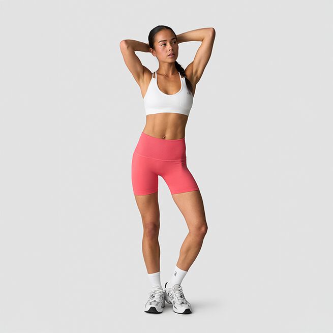 Define Seamless Pocket Shorts, Dark Pink Peach, L  Define Sømløse Shorts Rosa