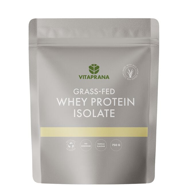 Grass-fed Whey protein isolate, 750 g, Vanilj Myseproteinisolat Grass-fed 750 g Vanilj