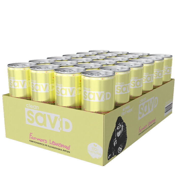 24 x Clean sav:D, 330 ml Farmors lemonad