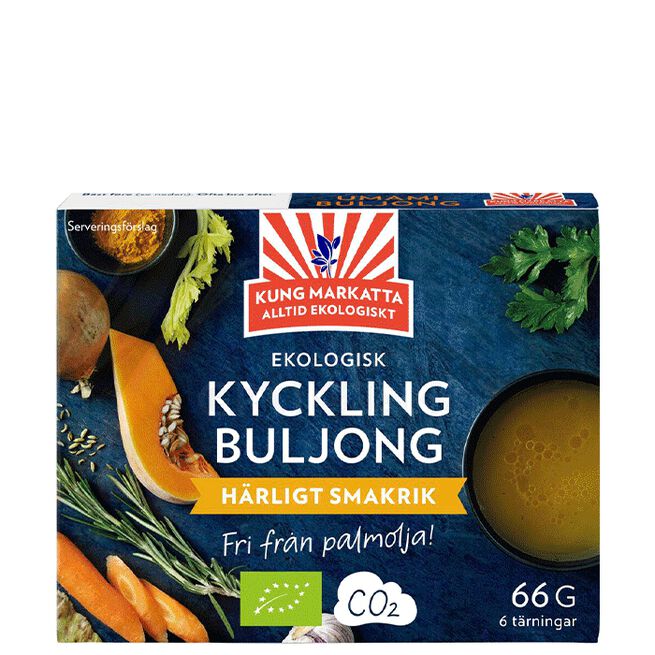Kung Markattan Kycklingbuljong Tärning EKO, 6-pack Kyllingbuljong Terning 6-pakning