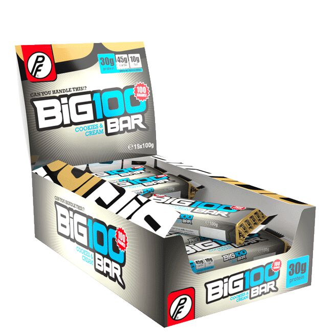 15 x Big 100 Protein Bar,100g, Cookies and Cream 15 x Big 100 Proteinbar 100 g Cookies and Cream
