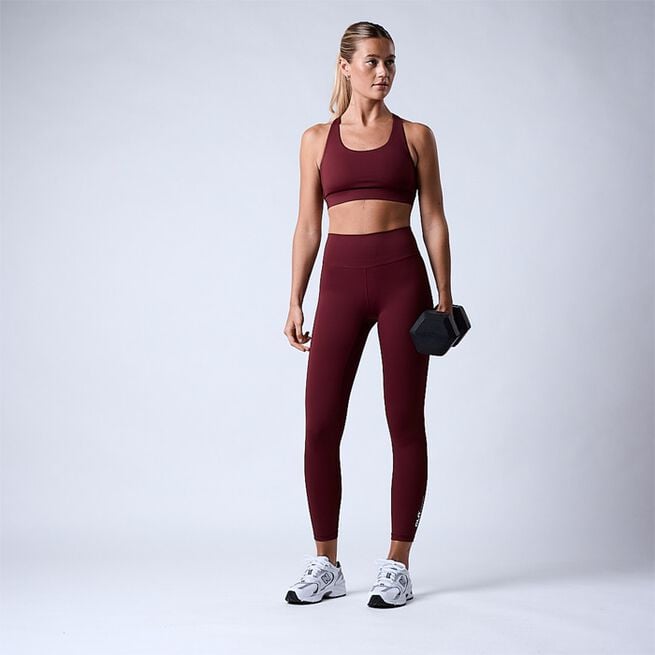 Fuse V-shape 7/8 tights, Dark Red, L Fuse V-shape 7/8 Tights Rød