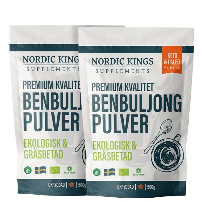 2 x Premium Benbuljongpulver ØKO 500 g 2 x Premium Benbuljongpulver ØKO 500 g
