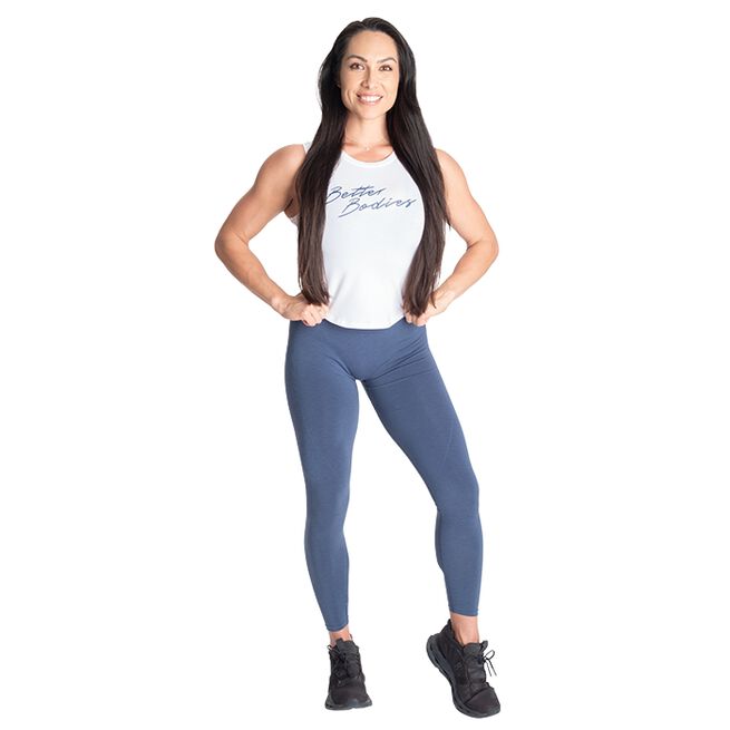 Better Bodies NY Tank, White/Blue NY Linne Hvit/Blå