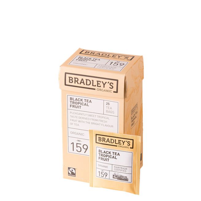 Bradley´s Svart Te Tropical Fruit 50 g