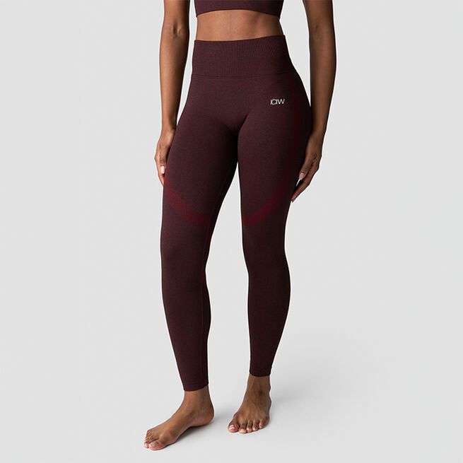 Soft Seamless Tights, Burgundy Melange, L  Soft Seamless Tights, Burgundy Melange