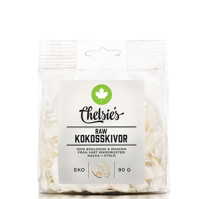 Chelsies Organic Gourmet Products Kokoschips 90 g Kokosflak 90 g
