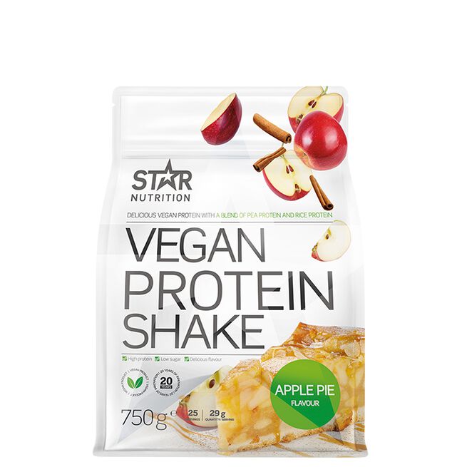 Vegan Protein Shake, 750 g, Apple Pie Vegan Protein Shake Vegansk Proteinpulver 750 g Apple Pie