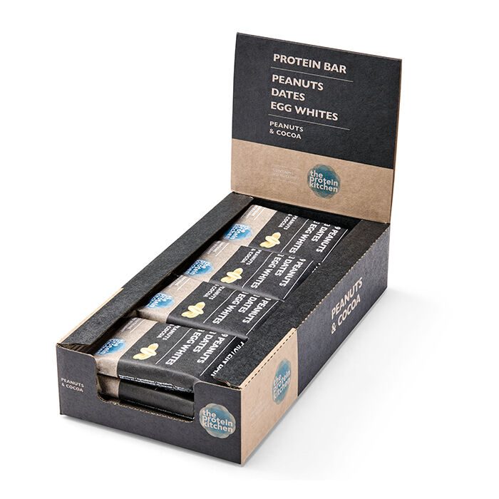 12 x Proteinbarer, 55 g Peanuts & Cocoa