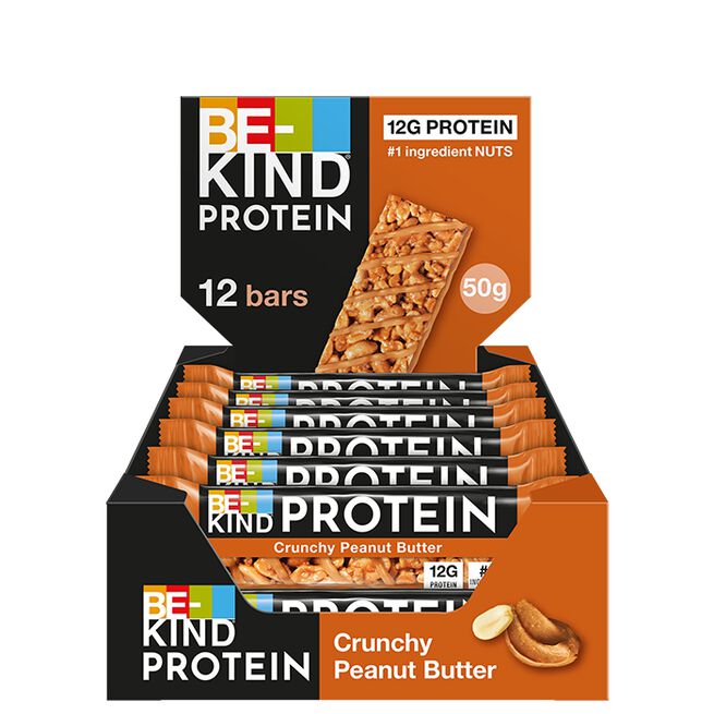 12 x BeKind Protein Bar 50 g Crunchy Peanut Butter 12 x Protein Bar 50 g Crunchy Peanøttsmør Crunchy Peanut Butter