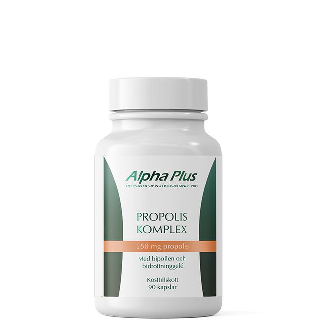 Alpha Plus Propolis komplex 90 kapslar Propolis kompleks, 90 kapsler