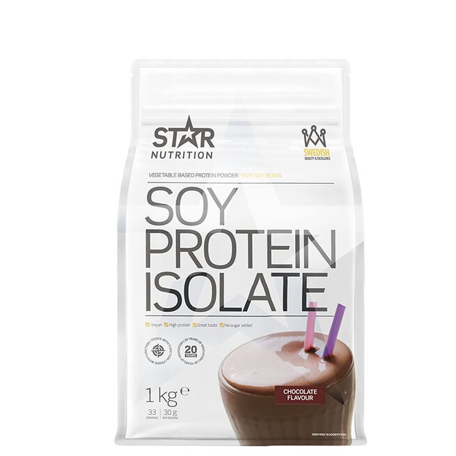 Star Nutrition Soy protein isolate Chocolate Soyaproteinisolat 1 kg Chocolate