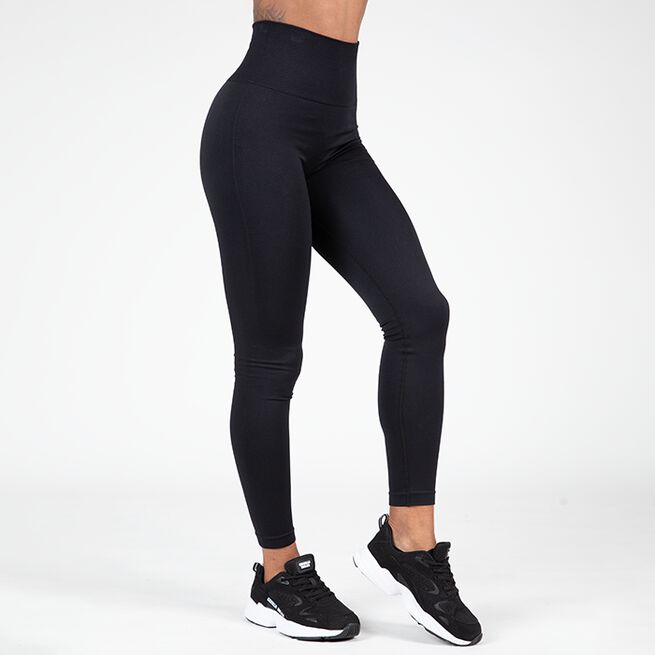 Gorilla Wear Quincy Seamless Leggings, Black Quincy Seamless Leggings, Black