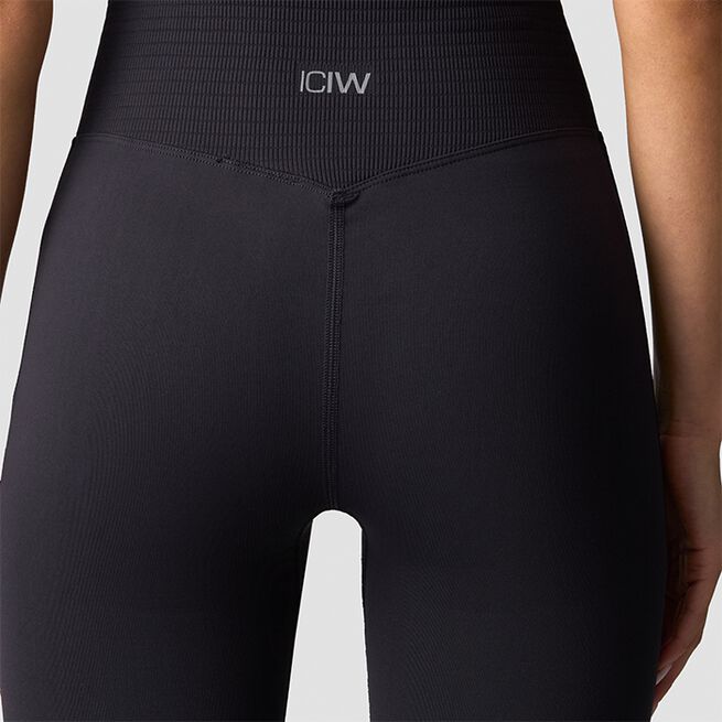 Define Seamless Flared Tights, Dark Graphite, L  Define Seamless Tights Grå