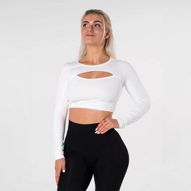 Relode Lumi Longsleeve, Vit, XS  Lumi Langermet Genser Hvit